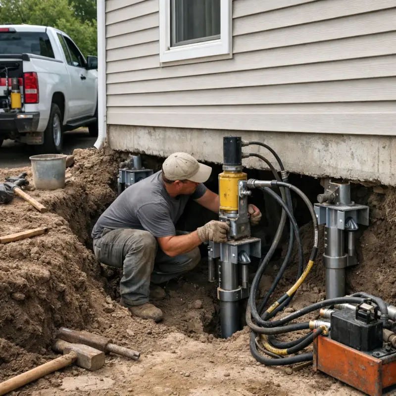 Helical Pier Installation Bowling Green